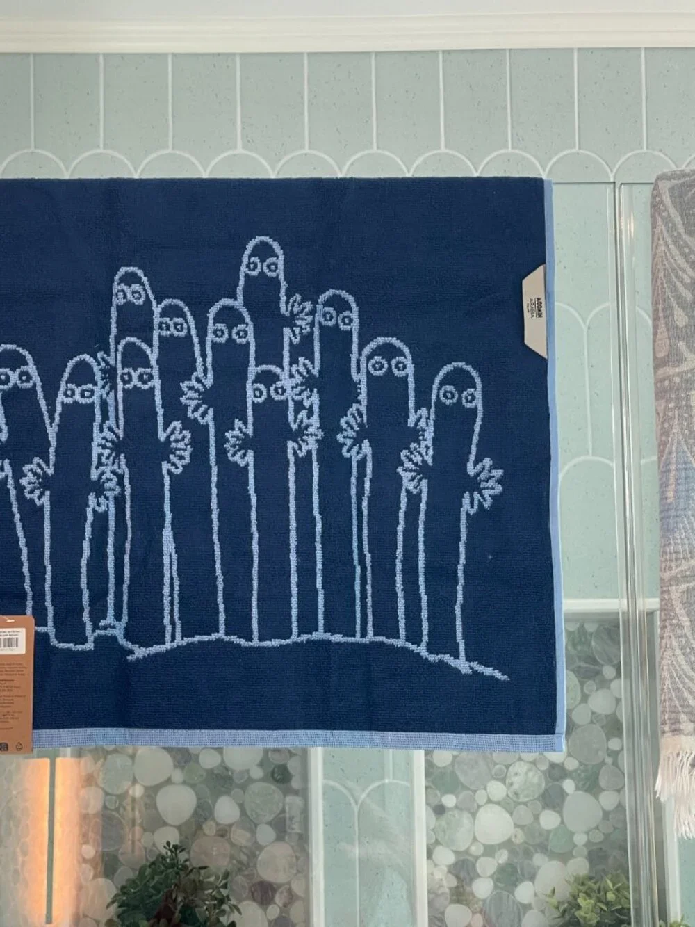 Moomin Arabia Weird Blue Creature Hand Towel – Oversized Reversible Wow Gift